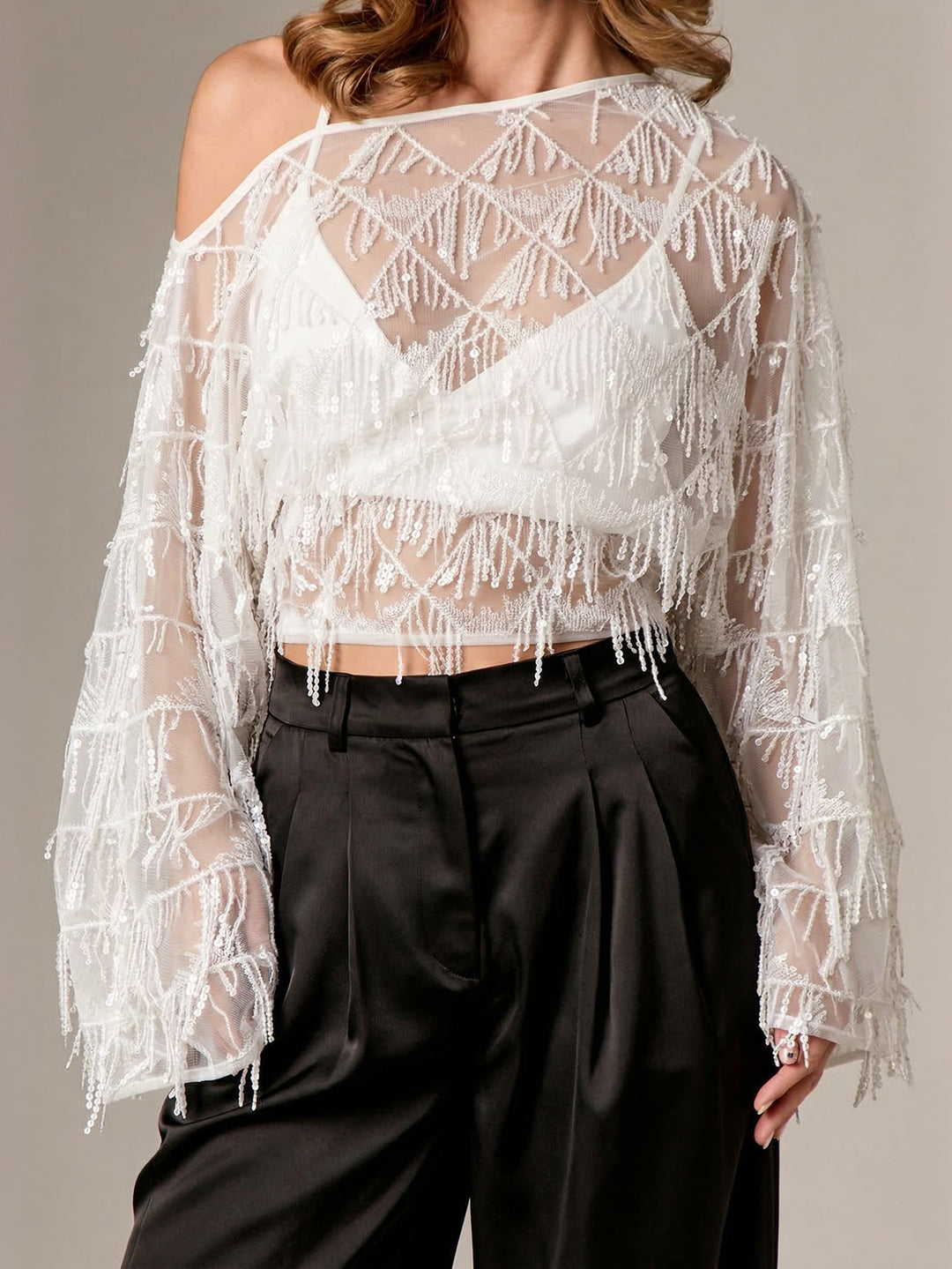 Top SHEIN, alb
