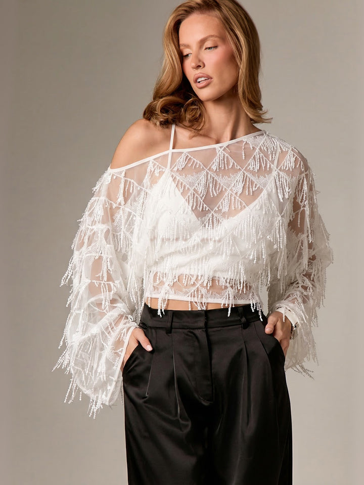 Top SHEIN, alb