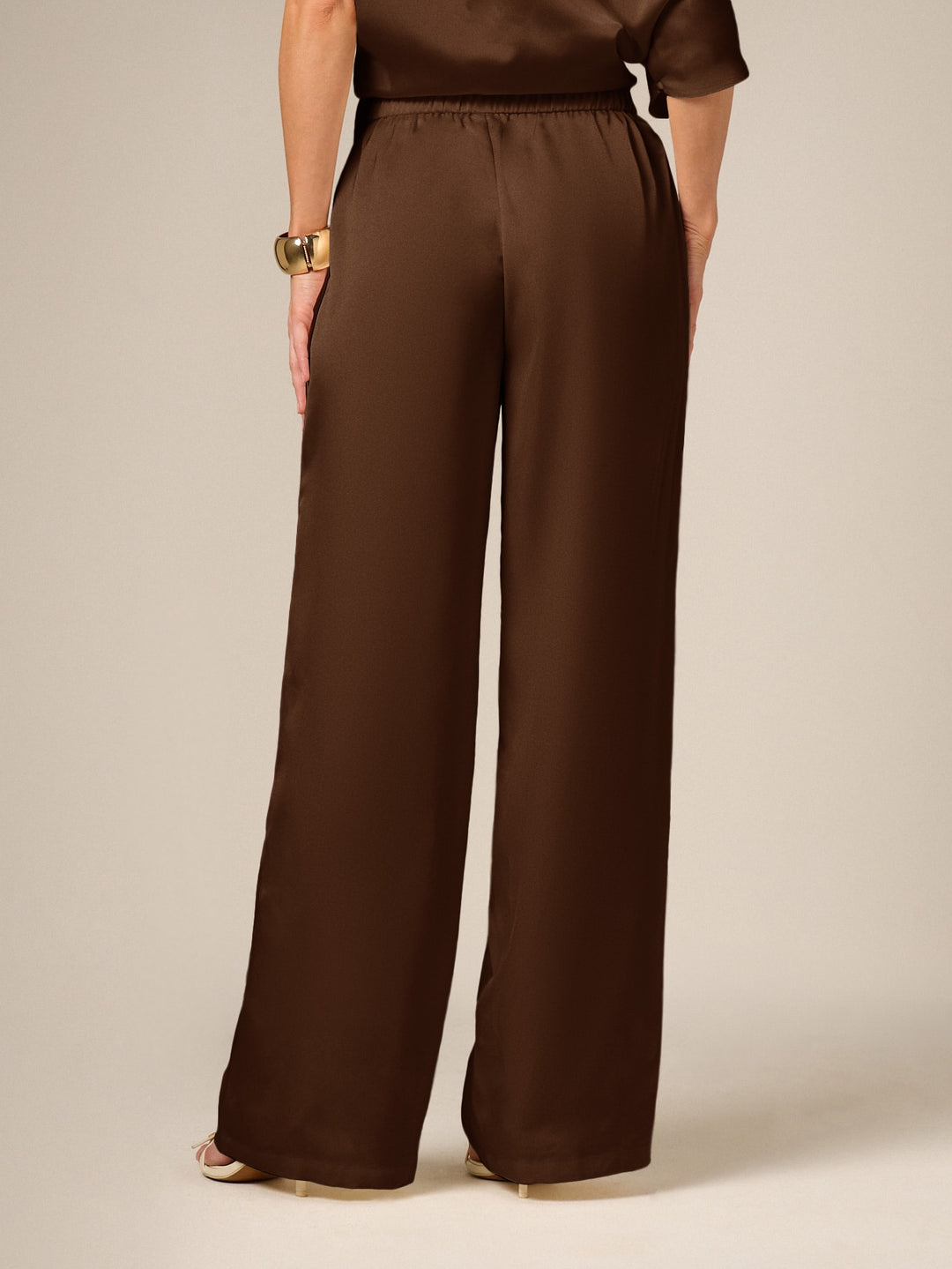 Pantaloni SHEIN, maro