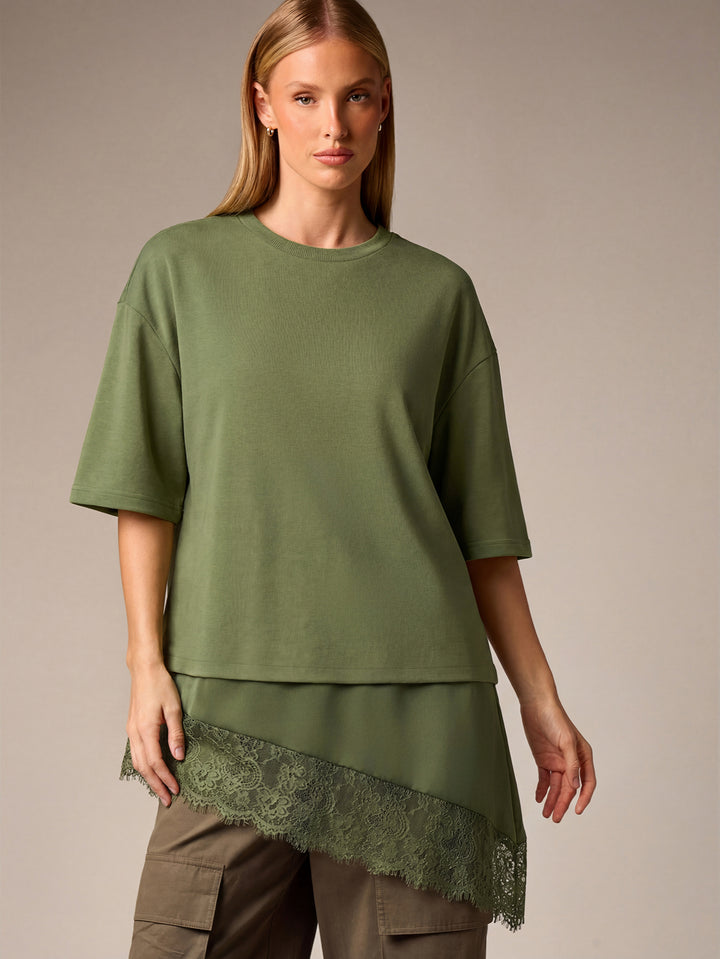 Tricou SHEIN, kaki