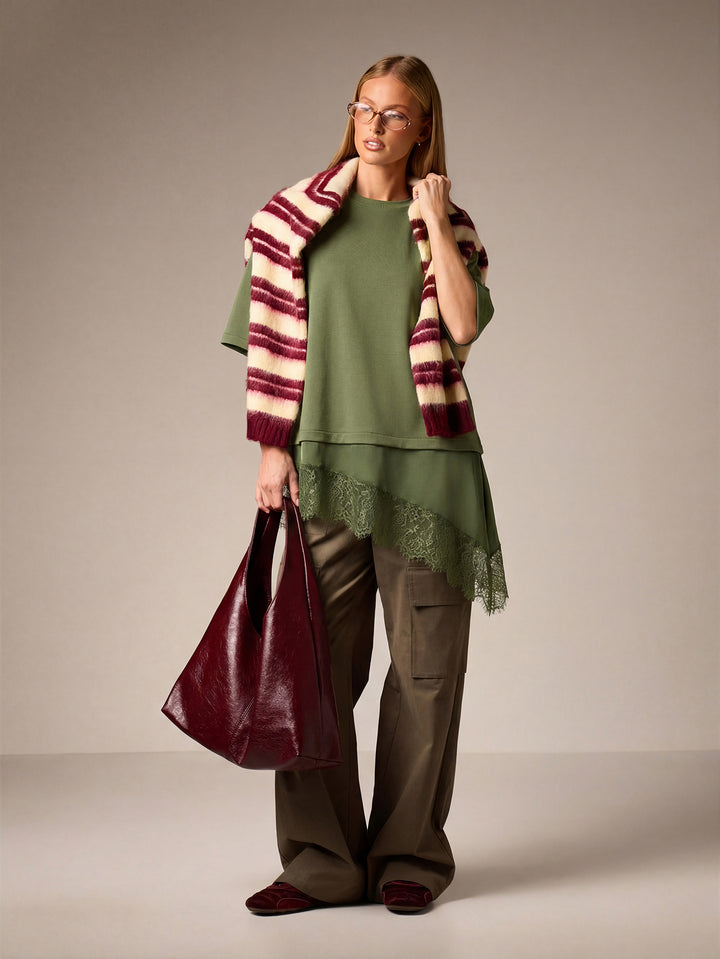 Tricou SHEIN, kaki