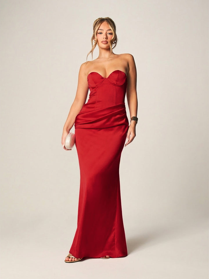 Rochie maxi SHEIN, vișiniu
