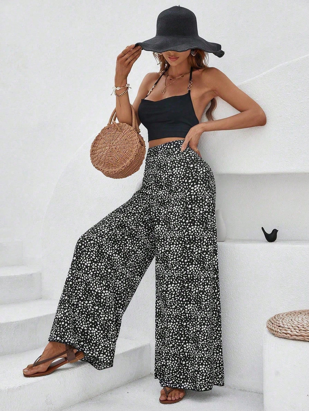 Pantaloni SHEIN, negru