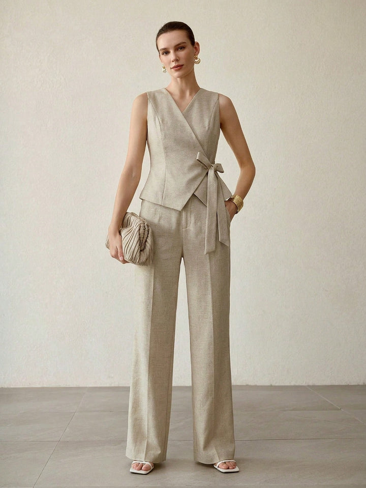 Pantalon SHEIN, auriu