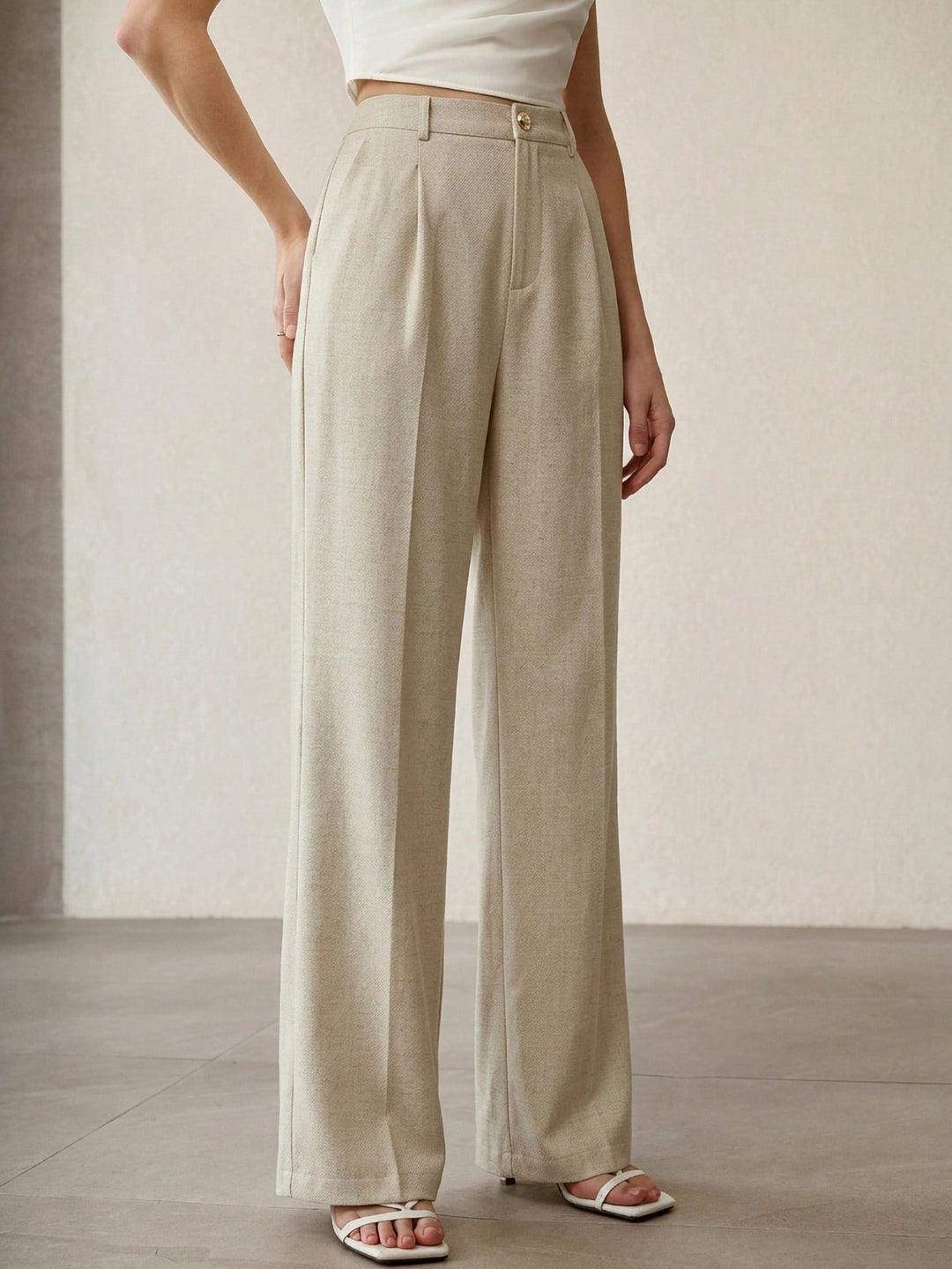 Pantalon SHEIN, auriu
