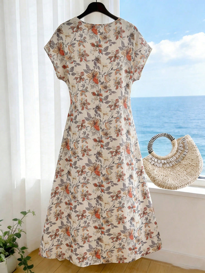 Rochie maxi SHEIN, portocaliu