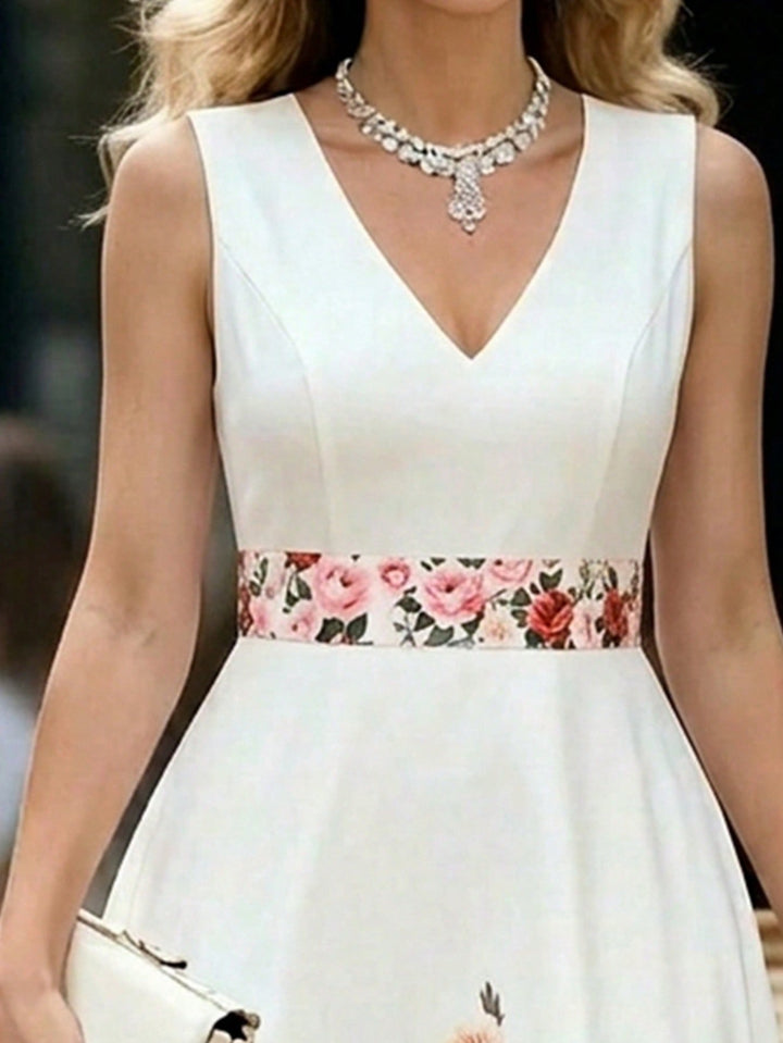 Rochie maxi SHEIN, alb