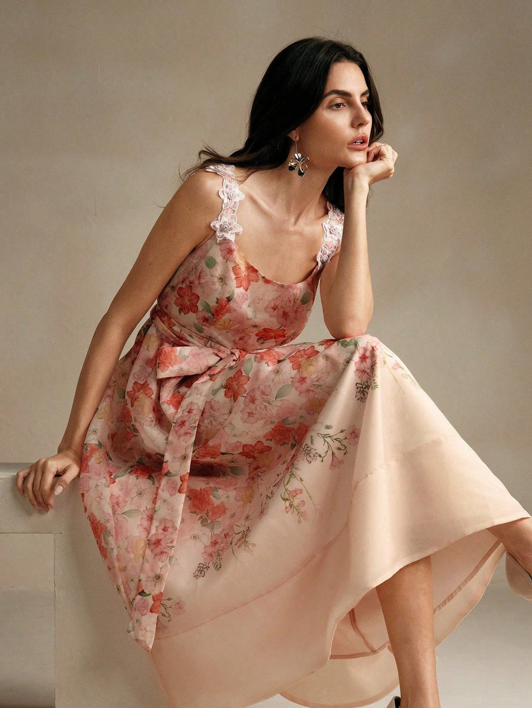 Rochie maxi SHEIN, mix culori