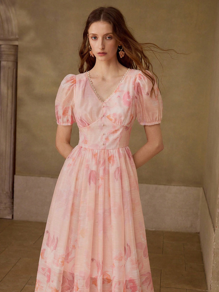Rochie midi SHEIN, roz