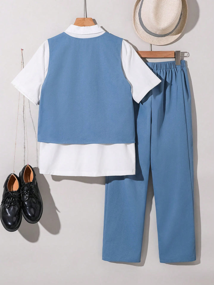 Costum SHEIN, albastru