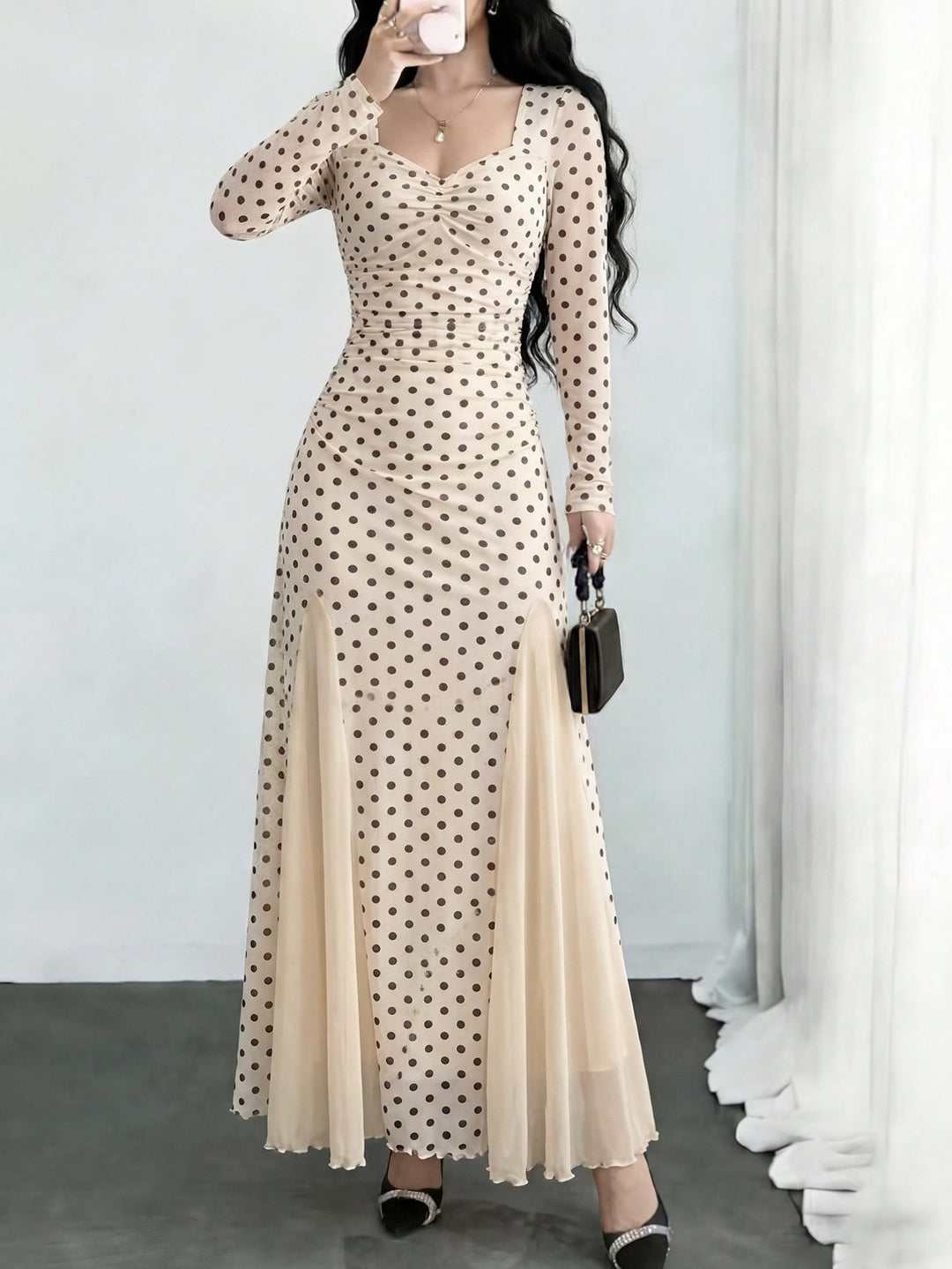 Rochie midi SHEIN, portocaliu