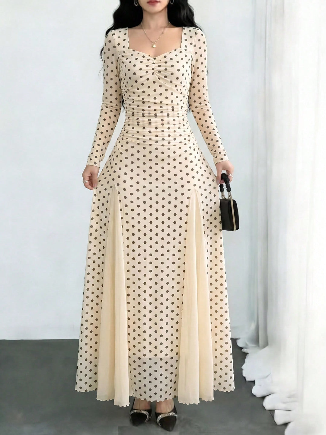 Rochie midi SHEIN, portocaliu