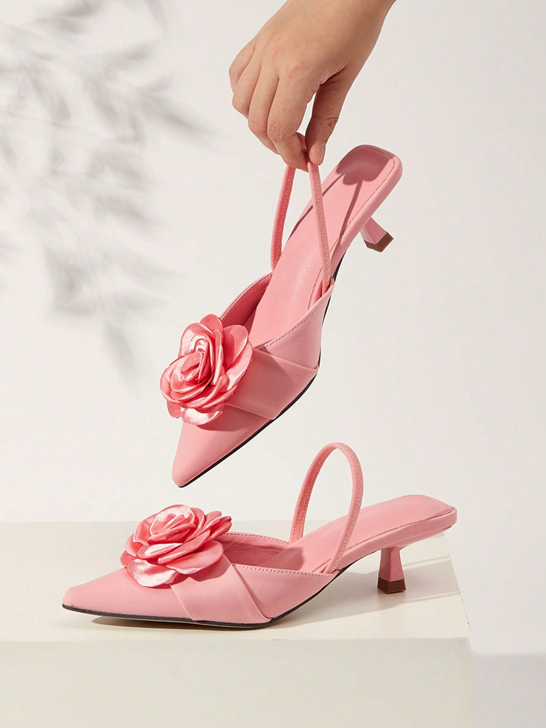 Pantofi cu toc SHEIN, roz