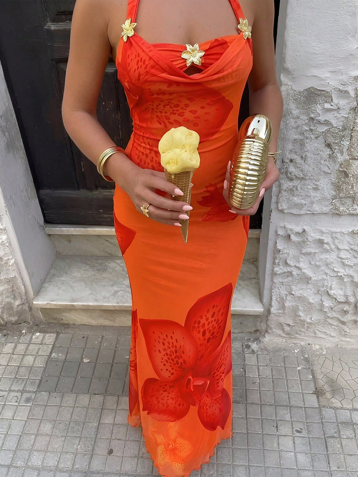 Rochie maxi SHEIN, mix culori