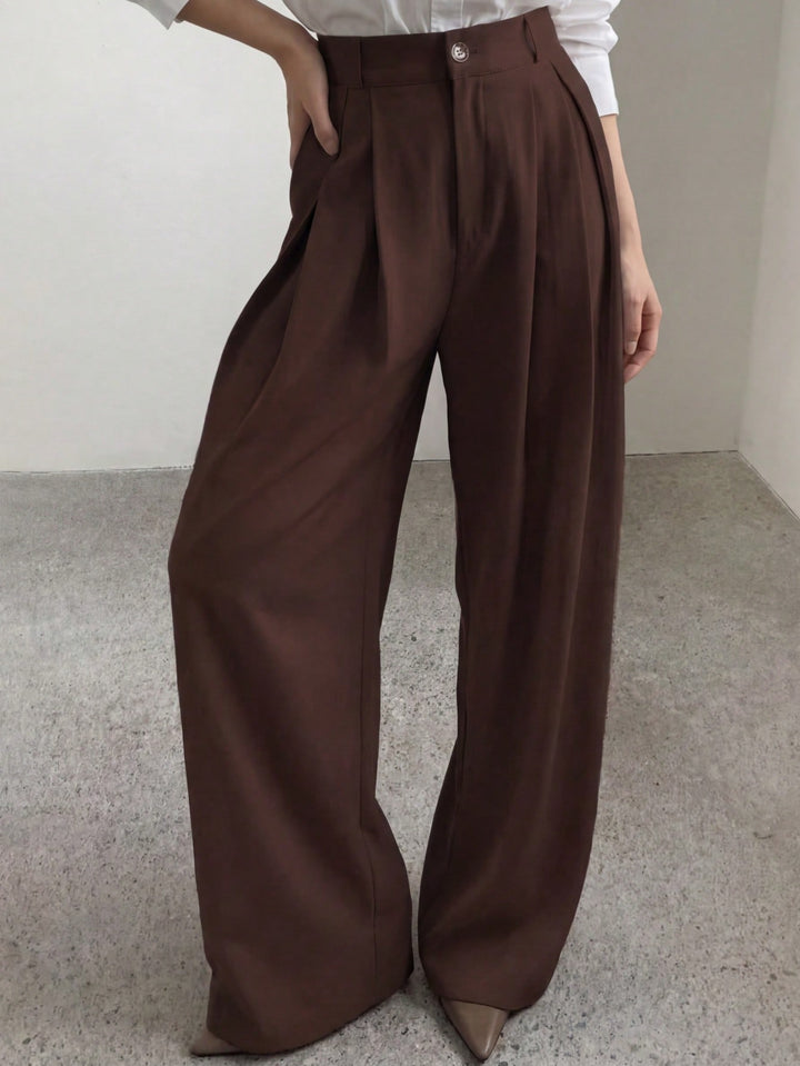 Pantalon SHEIN, maro