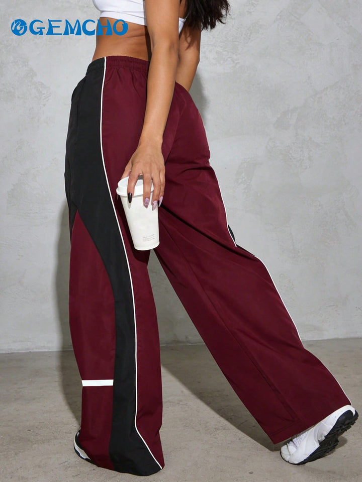 Pantaloni SHEIN, roșu