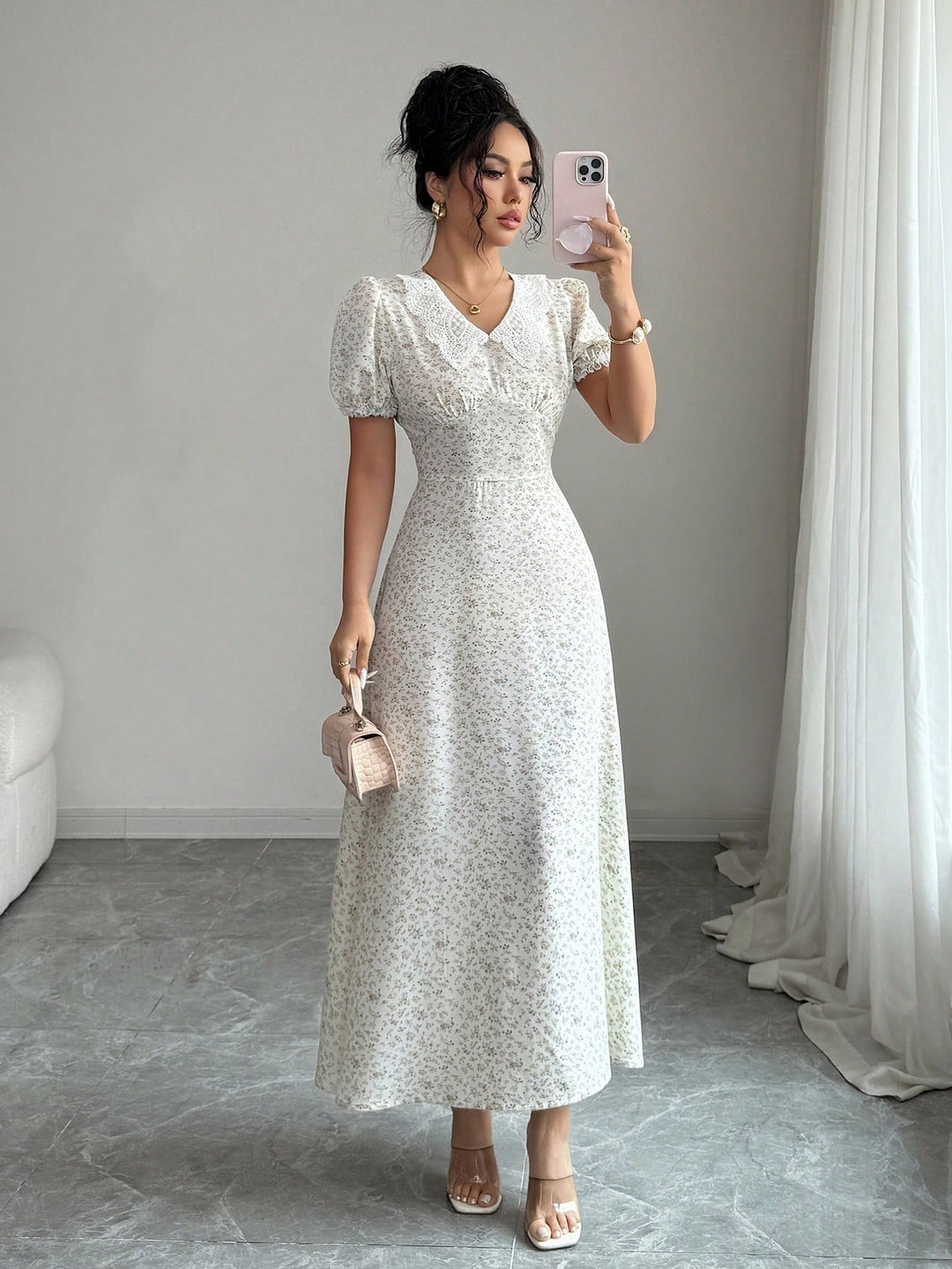 Rochie maxi SHEIN, mix culori