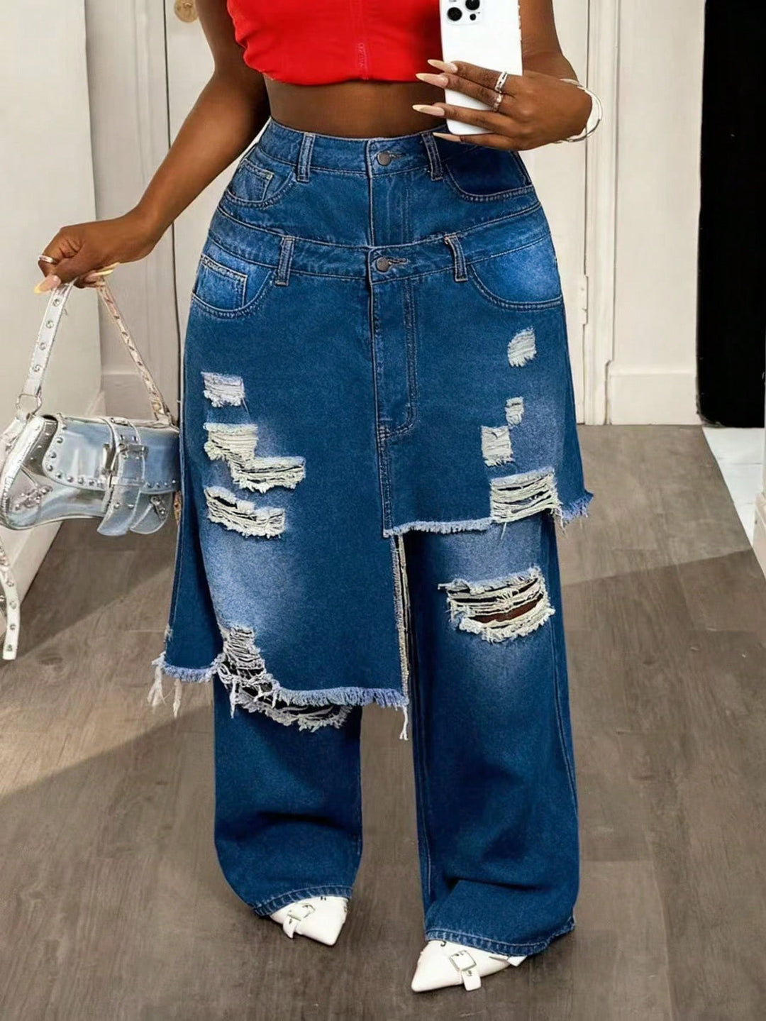 Jeans SHEIN, albastru