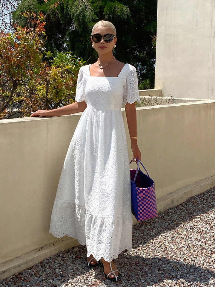 Rochie maxi SHIEN, alb