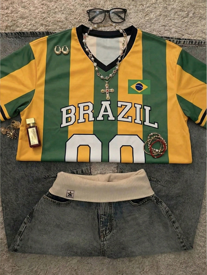 Tricou SHEIN, kaki
