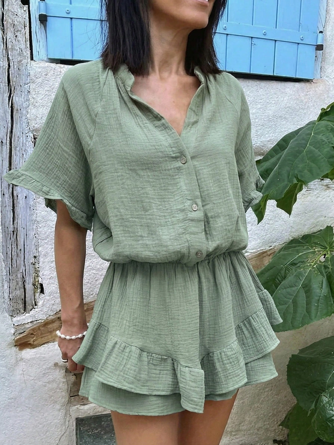 Rochie mini SHEIN, verde