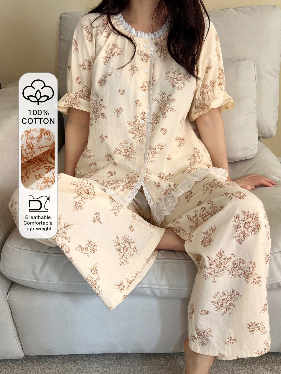 Pijama SHEIN, kaki