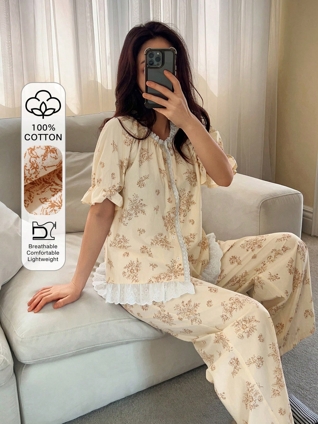 Pijama SHEIN, kaki