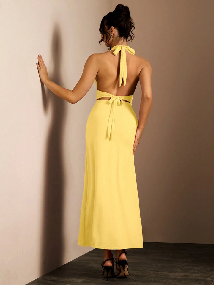 Rochie maxi SHEIN, galben