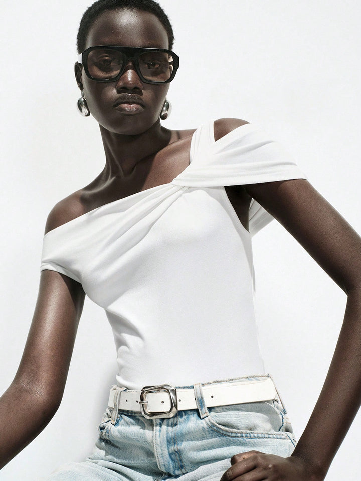 Top SHEIN, alb