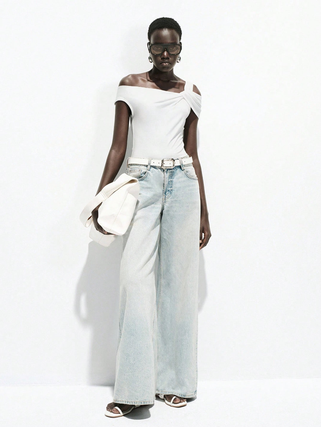 Top SHEIN, alb