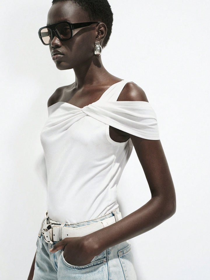 Top SHEIN, alb