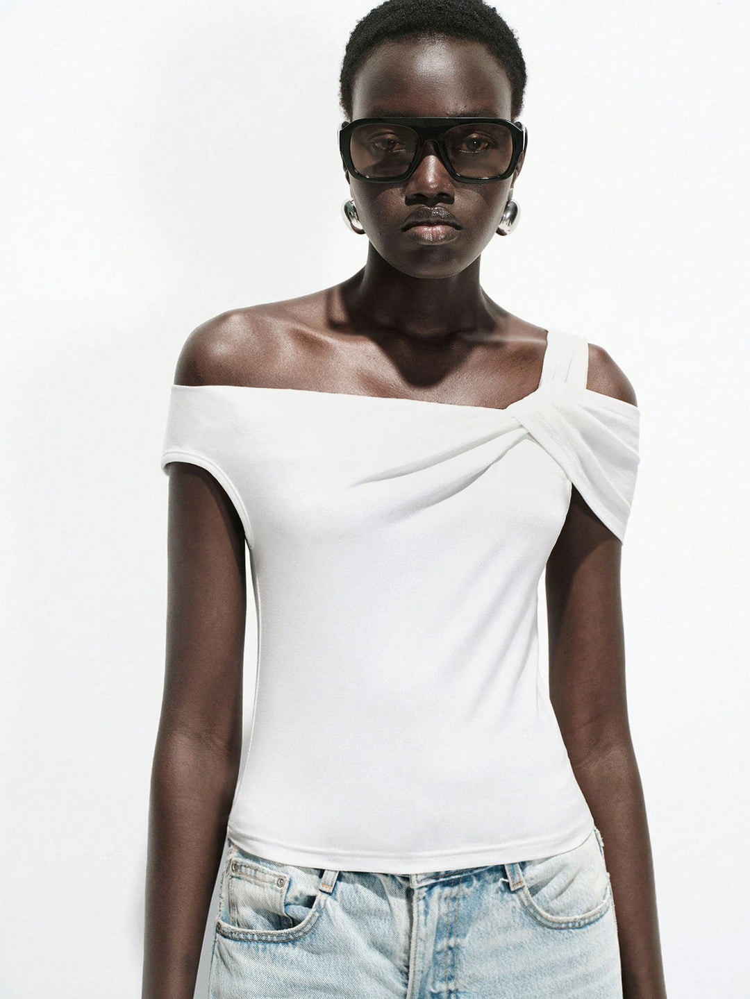 Top SHEIN, alb