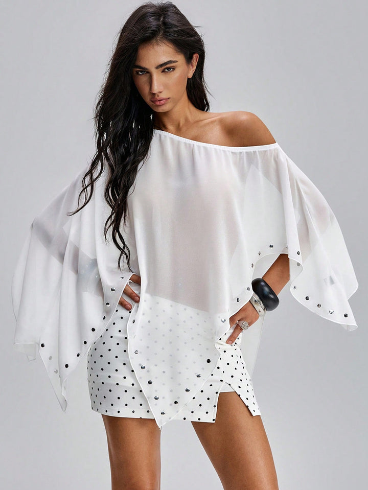 Top SHEIN, alb