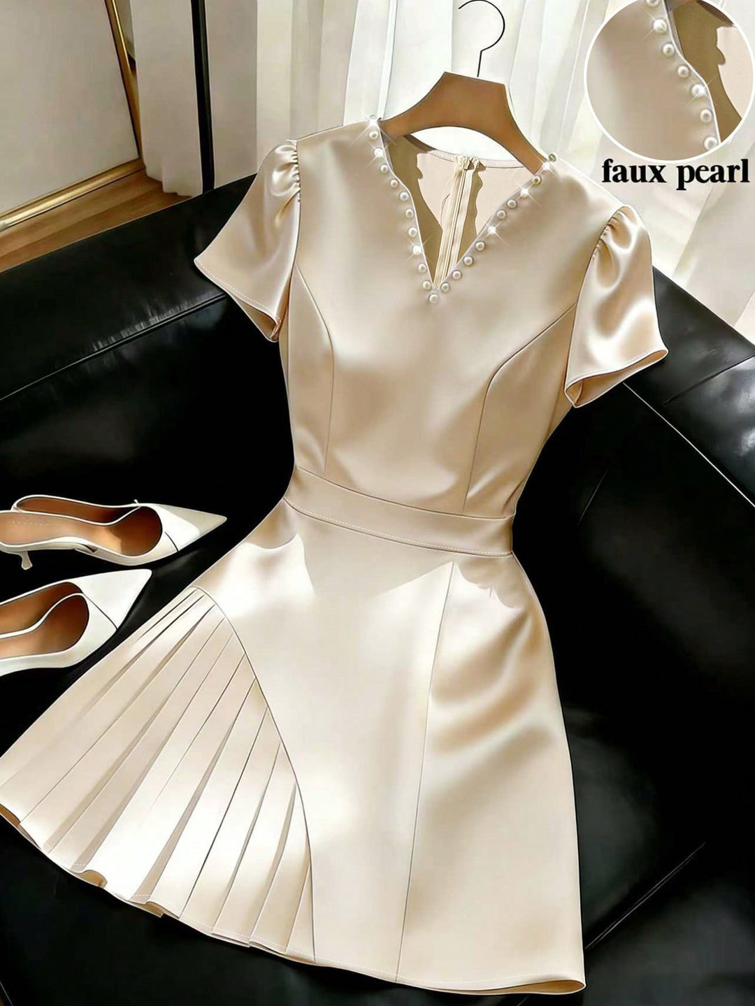 Rochie maxi SHEIN, auriu