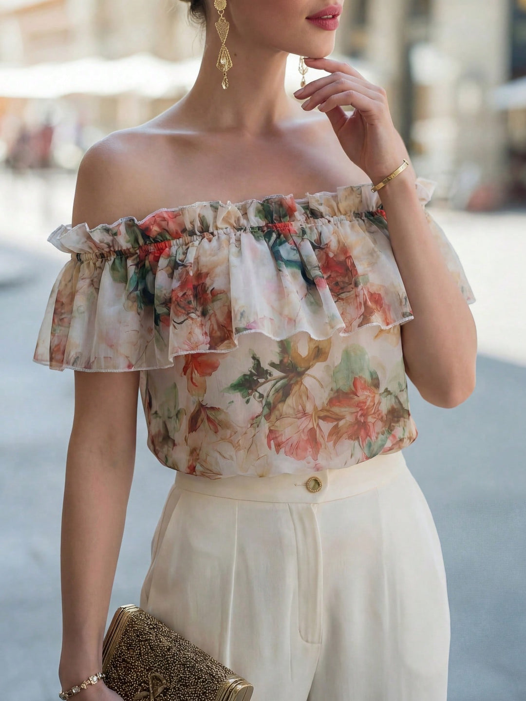 Top SHEIN, bej