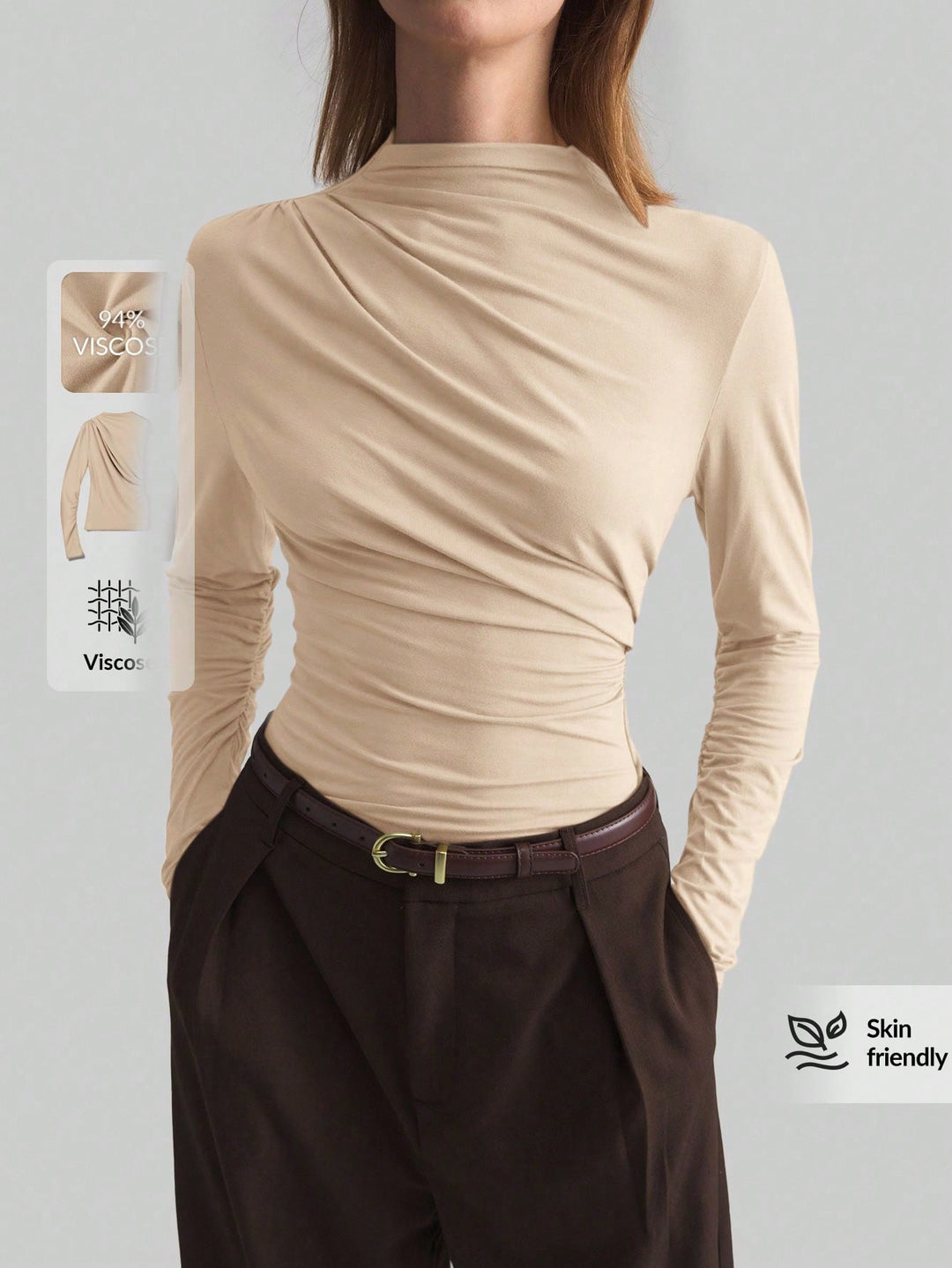 Tricou SHEIN, kaki