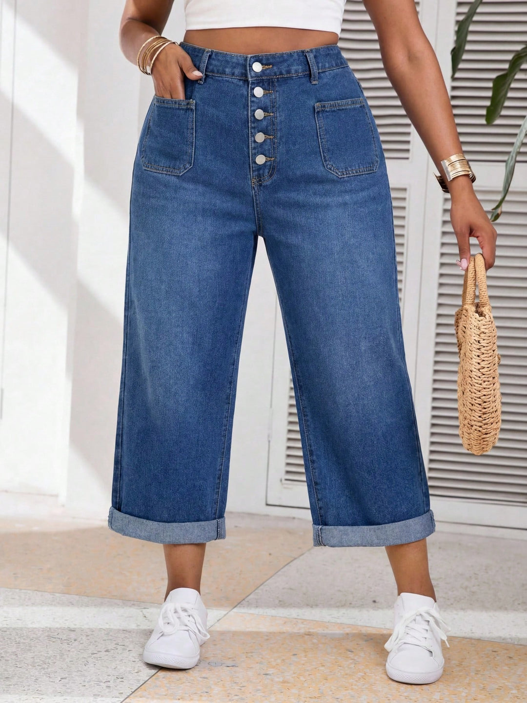Jeans SHEIN, albastru