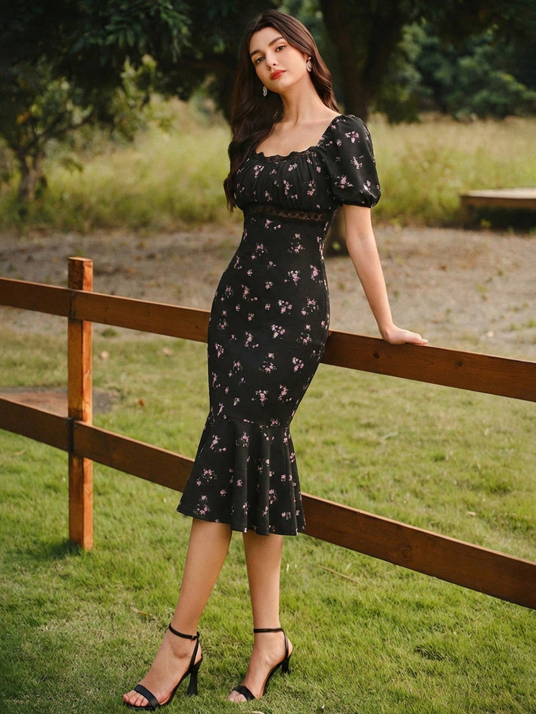 Rochie maxi SHEIN, negru