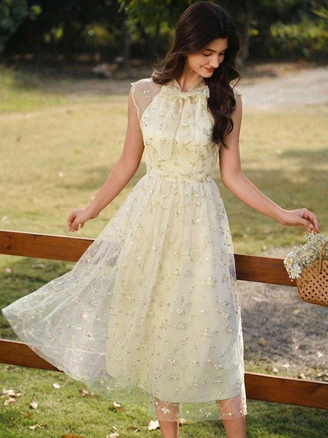 Rochie midi SHEIN, bej