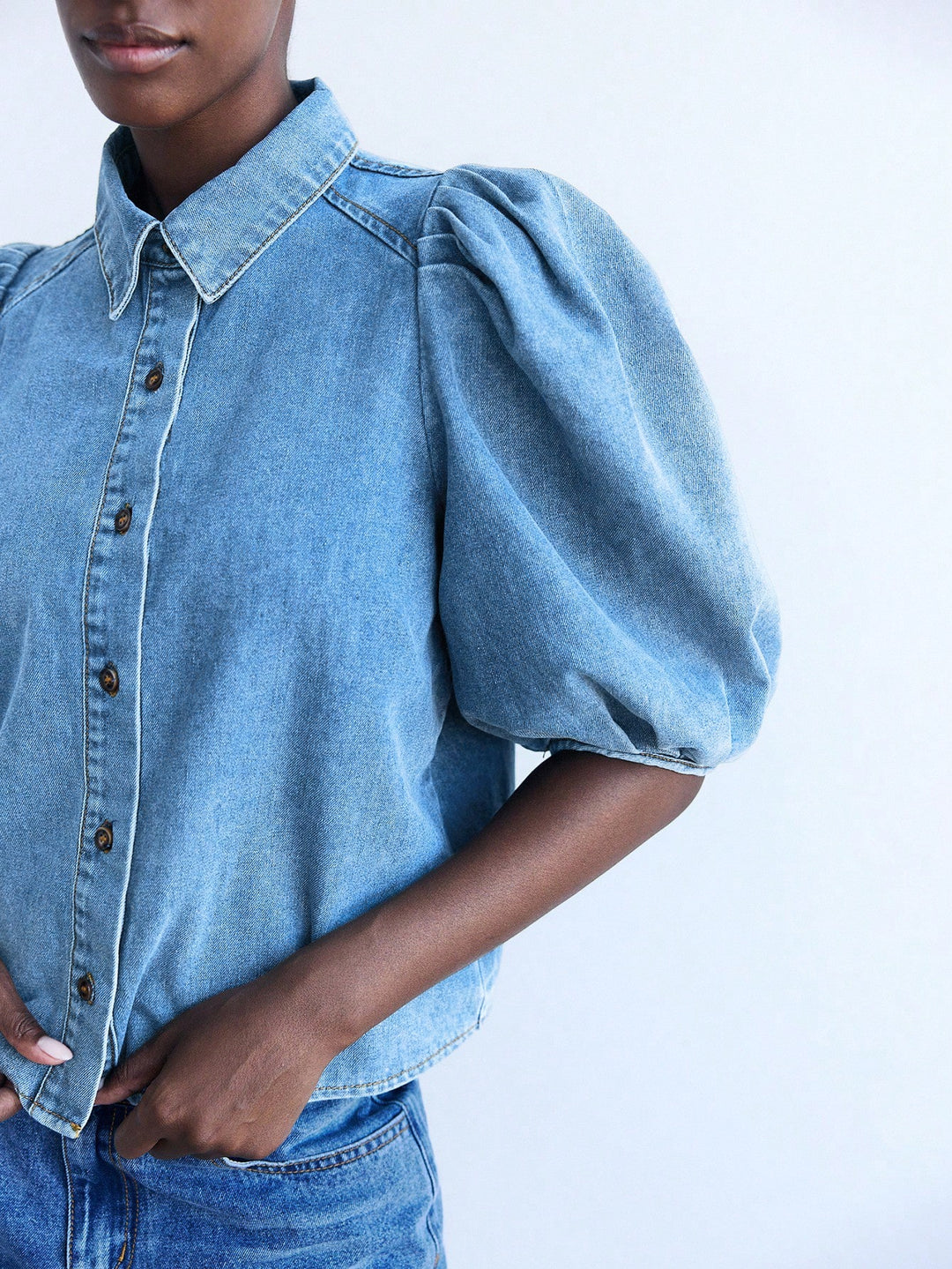 Top SHEIN, alb