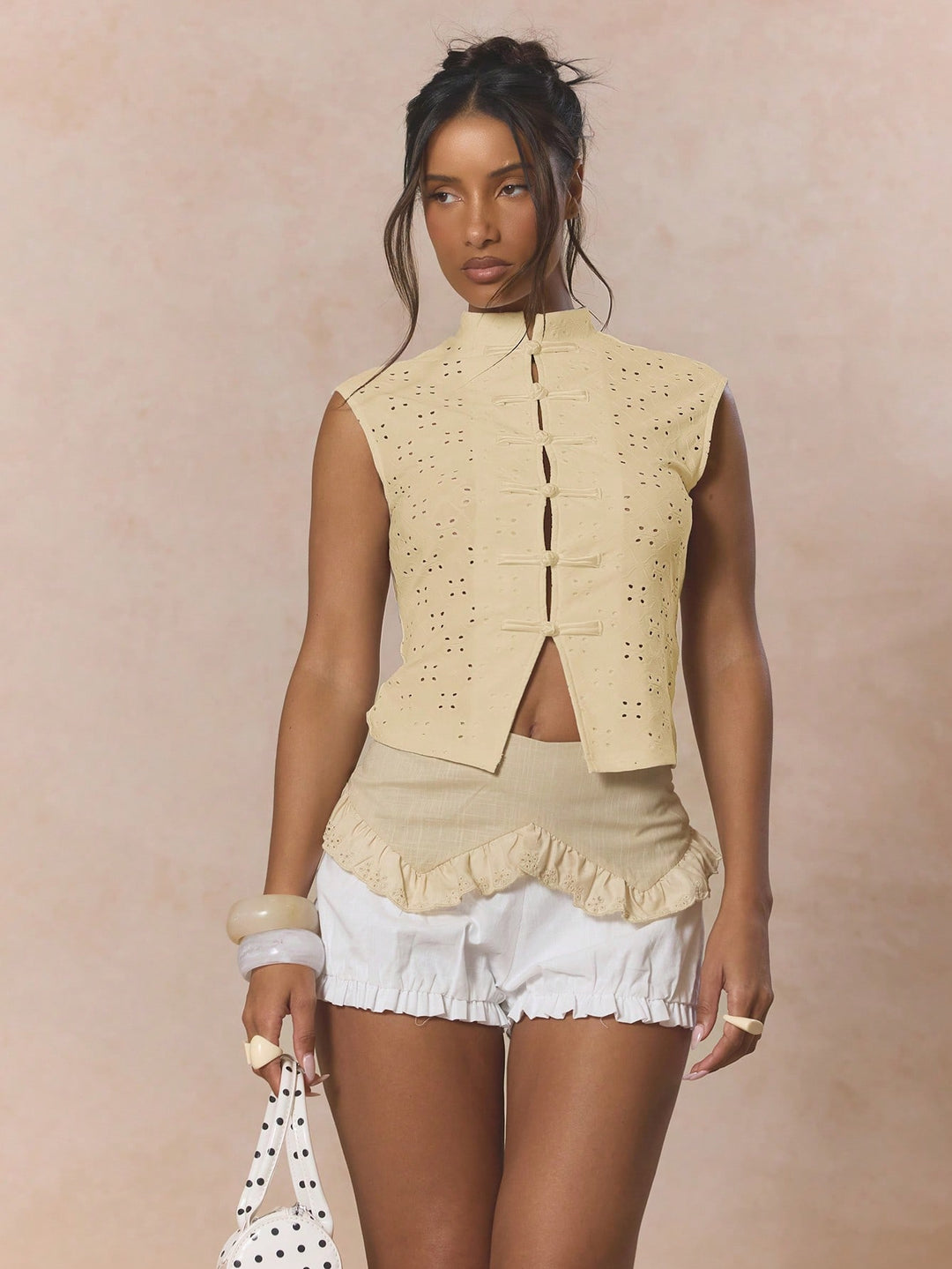 Top SHEIN, galben