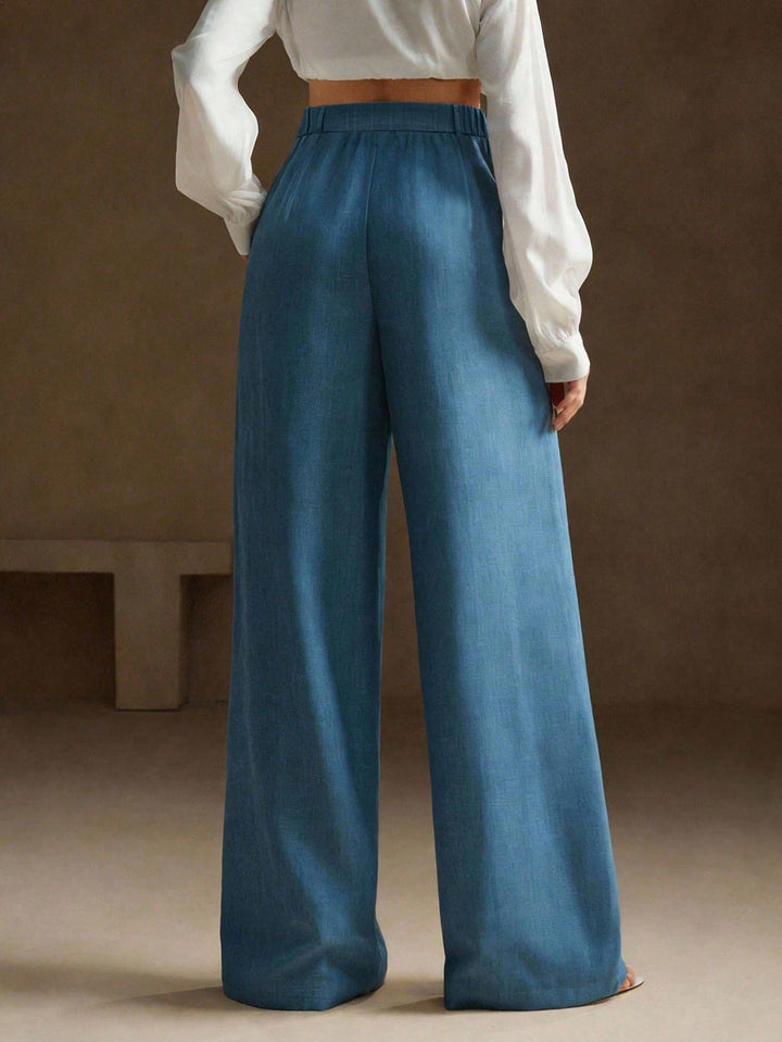Pantaloni SHEIN, albastru