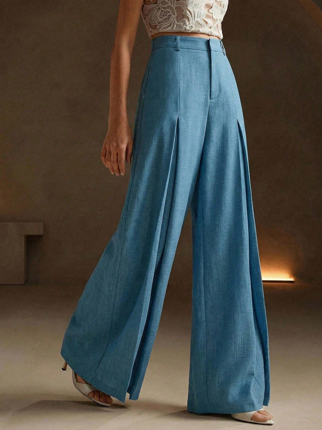 Pantaloni SHEIN, albastru