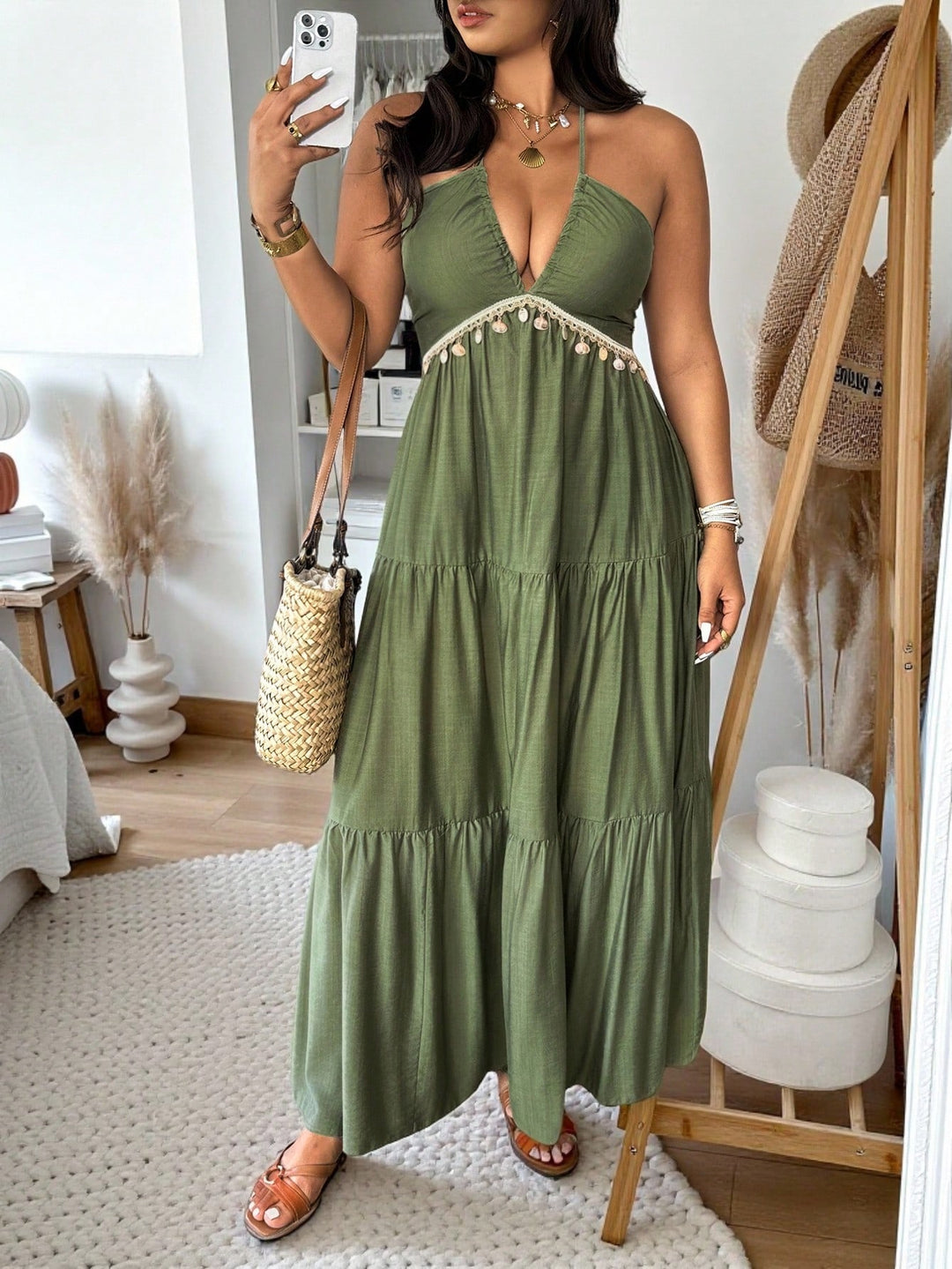 Rochie SHEIN, verde