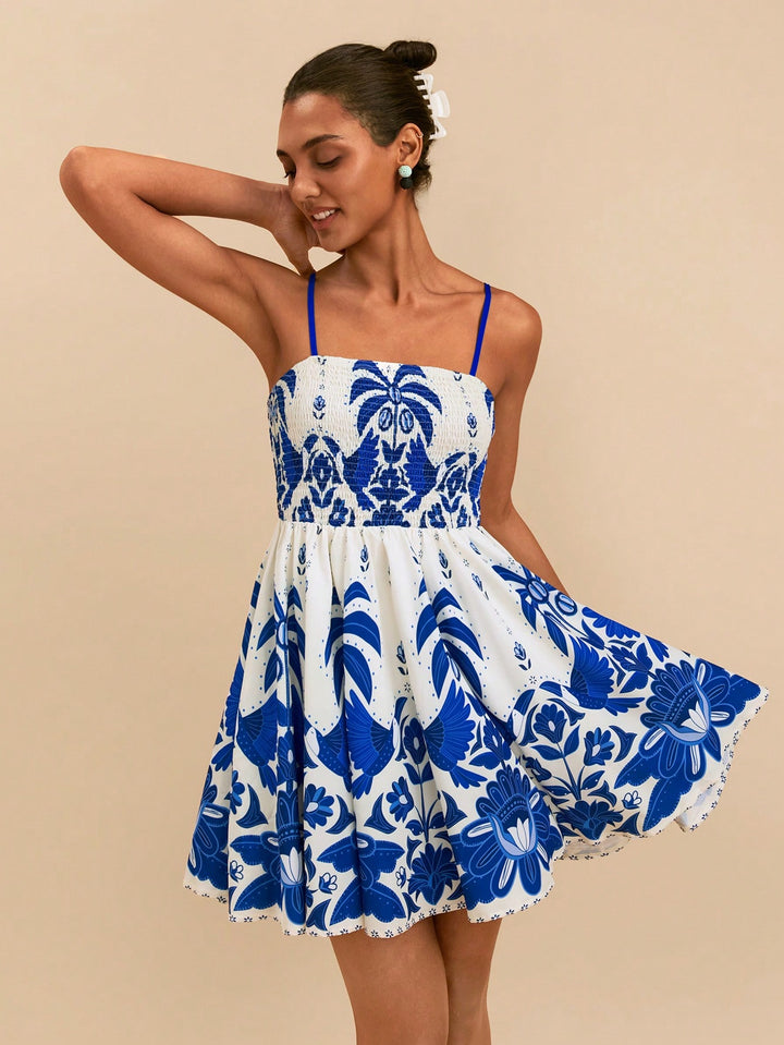 Rochie scurtă SHEIN, albastru
