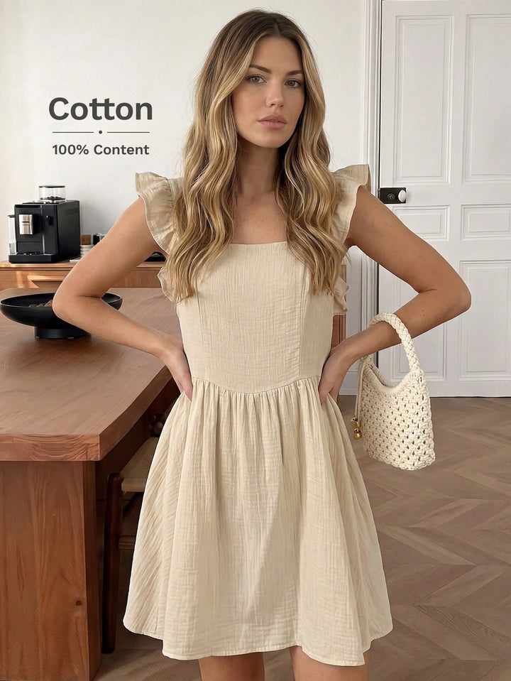 Rochie scurtă SHEIN, bej