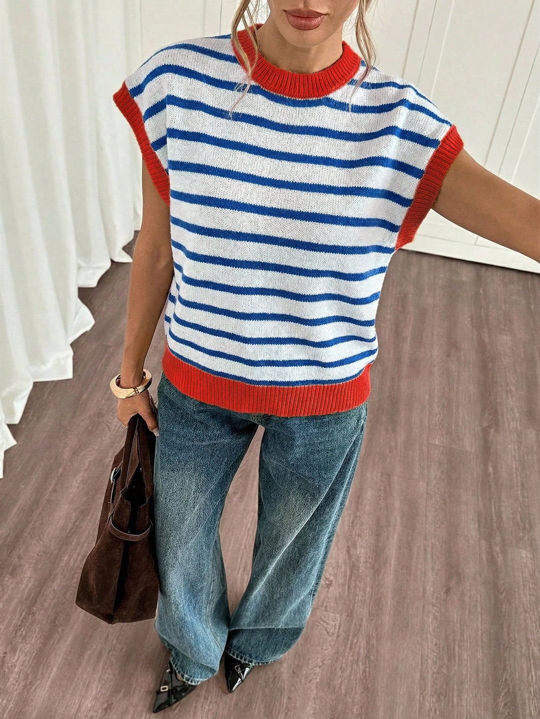 Tricou tricotat SHEIN, mix culori