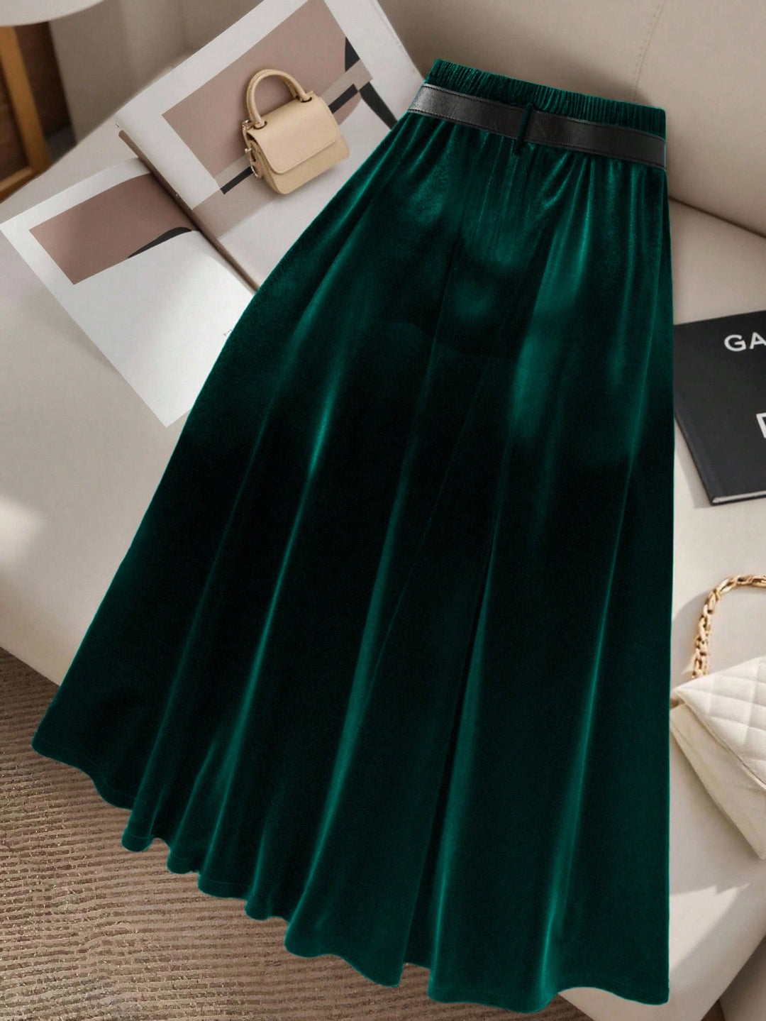 Fustă maxi SHEIN, verde
