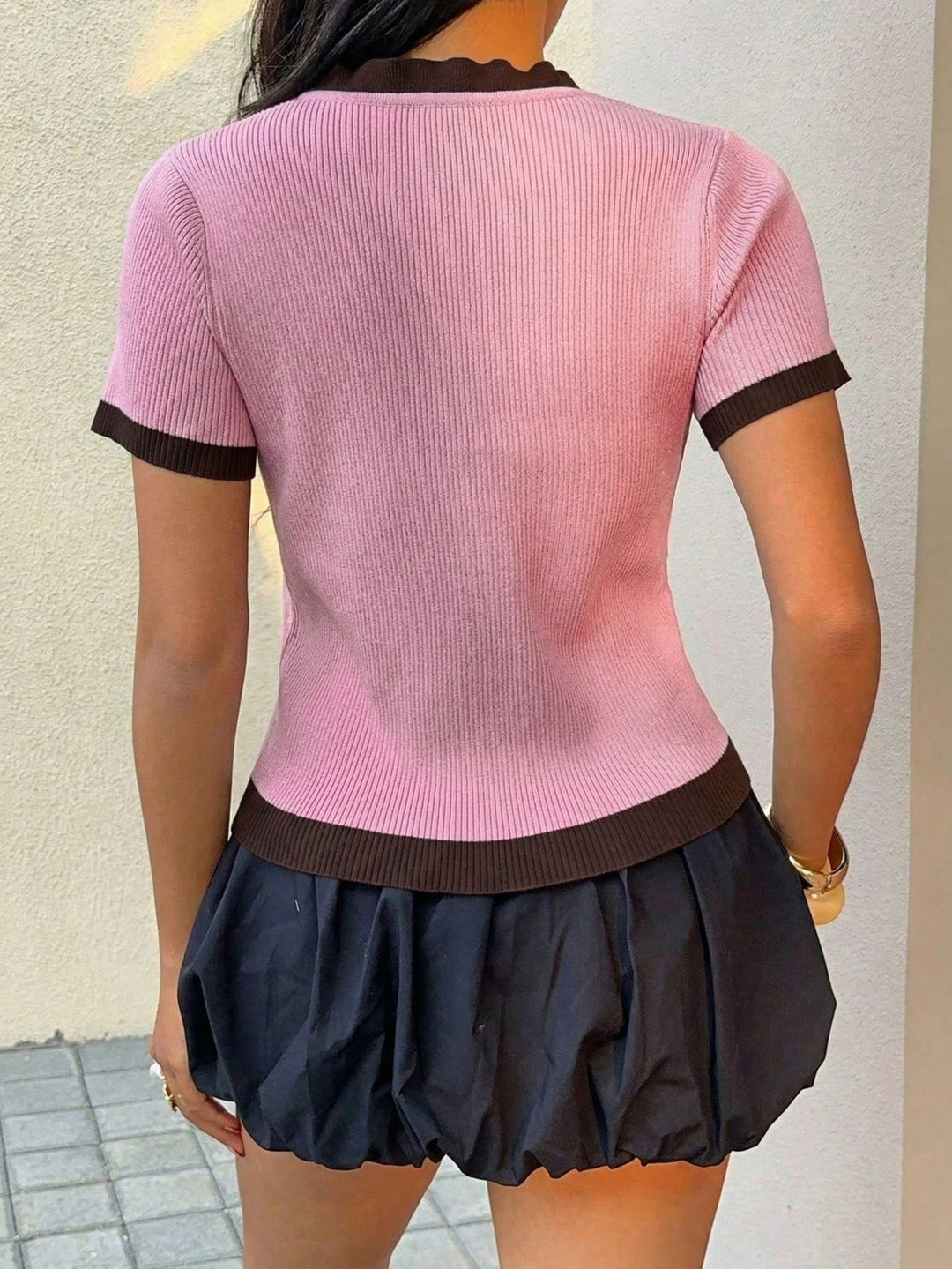 Cardigan SHEIN, maro