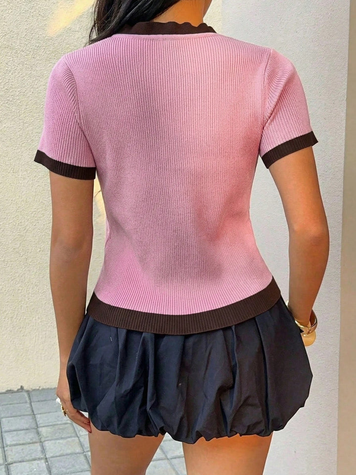 Cardigan SHEIN, maro